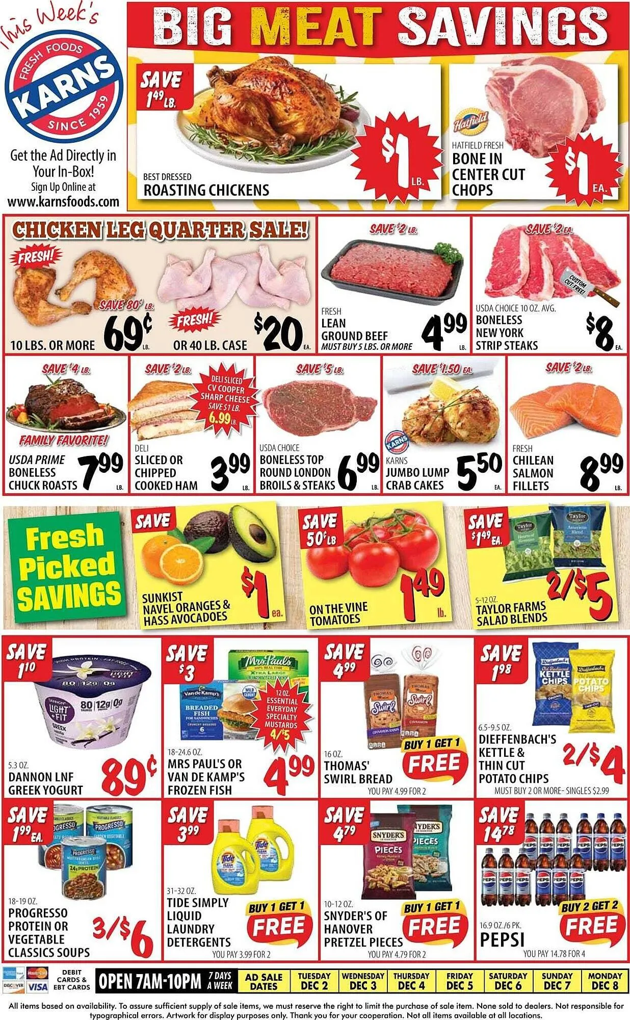 Weekly ad Karns weekly ad from December 2 to December 8 2025 - Page 1