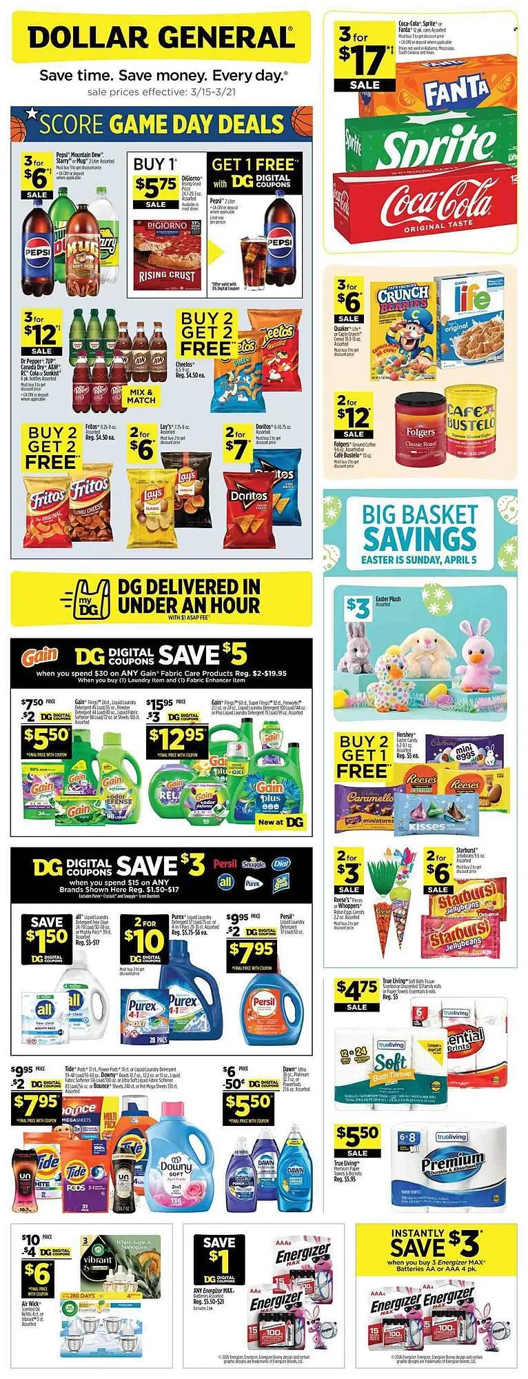Weekly ad Dollar General weekly ad from March 15 to March 21 2026 - Page 1