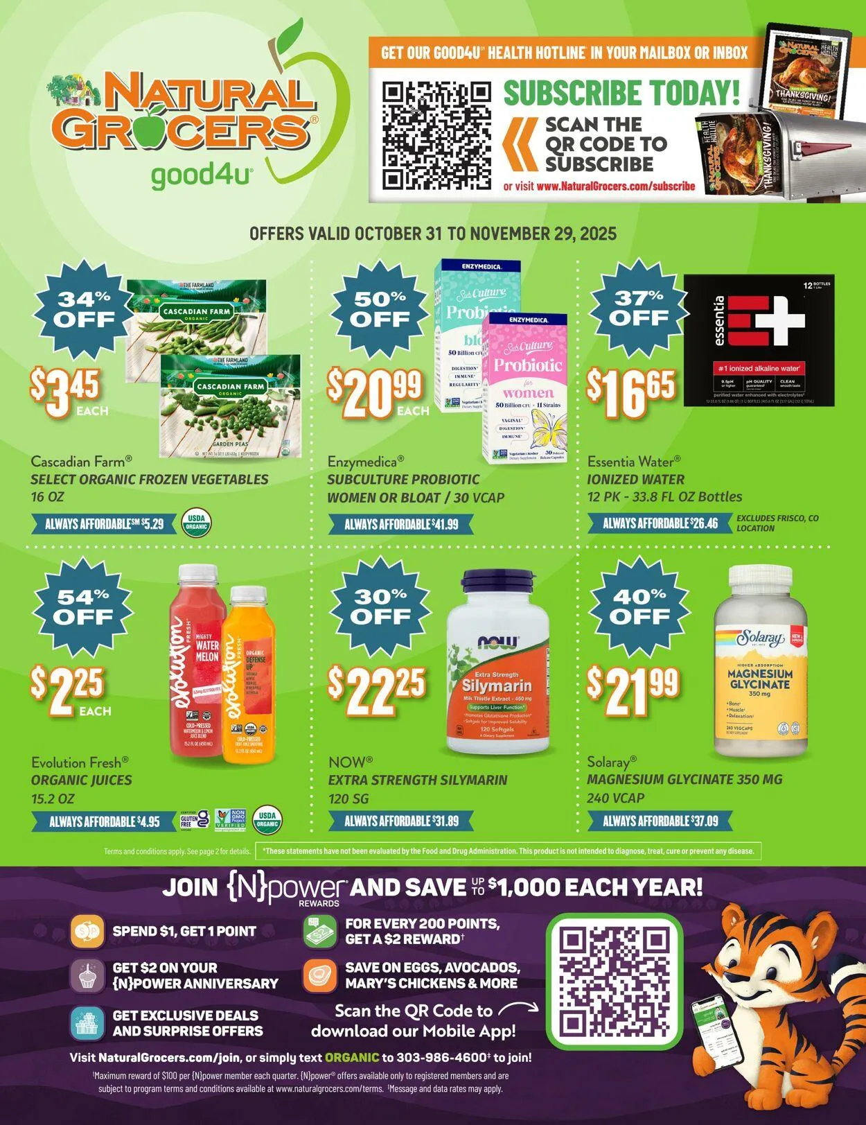 Weekly ad Natural Grocers from October 23 to November 7 2025 - Page 48