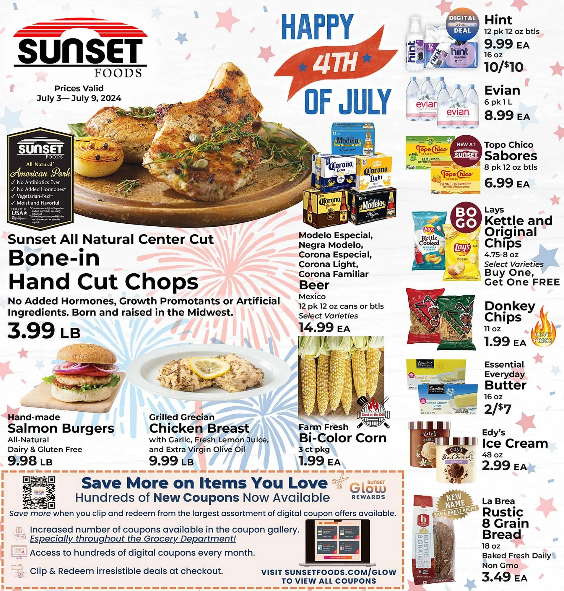 Weekly ad Sunset Foods Weekly Ad from July 3 to July 9 2024 - Page 1