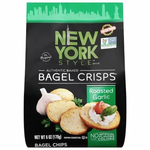 New York Style Bagel Crisps Garlic 6 oz Pack of 1