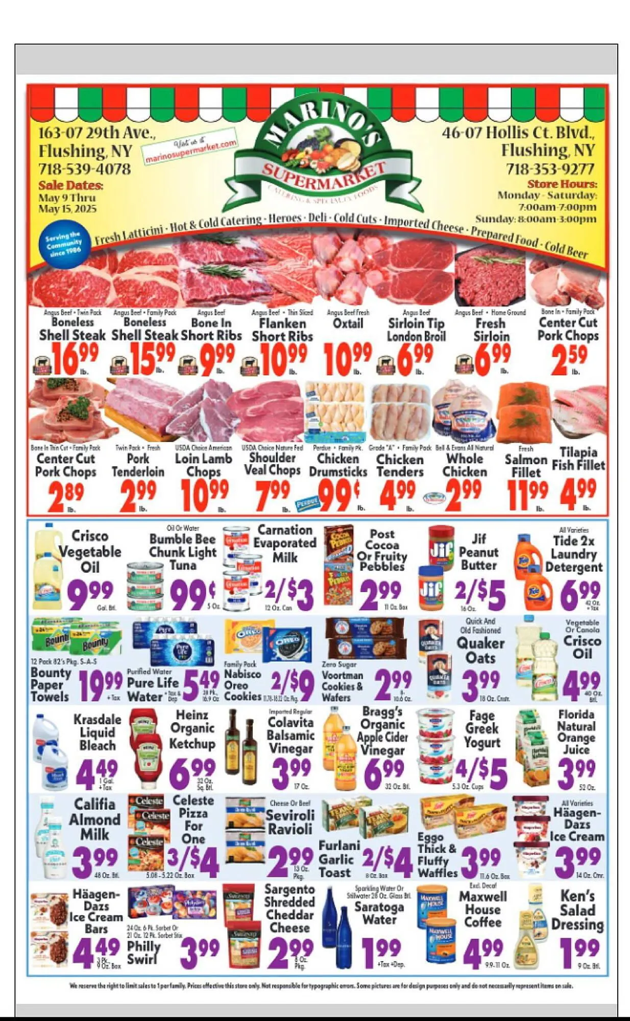 Marinos Supermarket Weekly Ad - 1