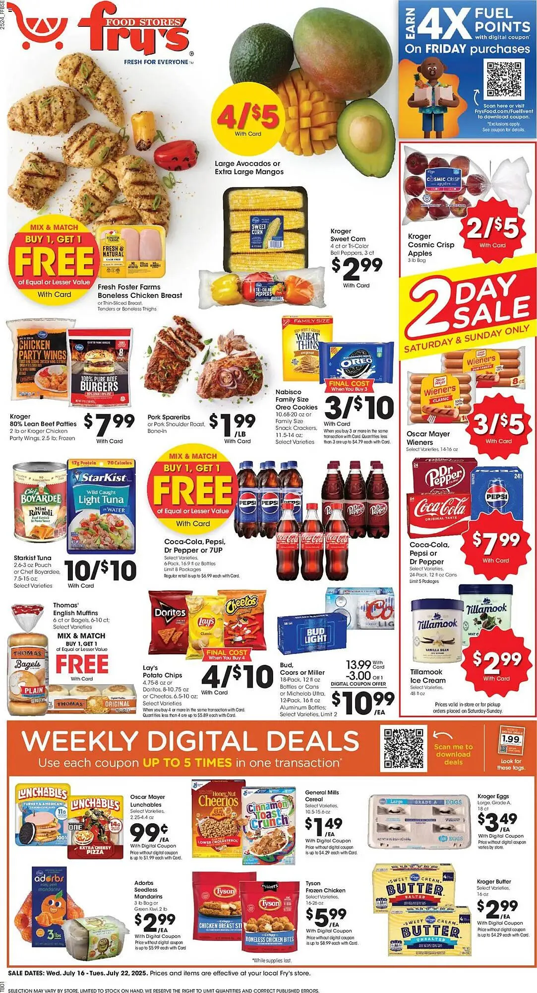 Weekly ad Fry's Weekly Ad from July 16 to July 22 2025 - Page 1