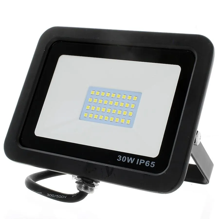 LEEKI Flood light 2700 -Lumens 30 -Watt Black Low voltage Hardwired LED Flood light
