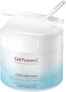 Cell Fusion C Post Alpha Cooling Pad, Hydrating & Cooling Korean Toner Pads for Dry Skin, Panthenol and Glacier Water to Plump and Replenish, 70 Pads / 6.08 fl.oz.