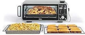 Ninja, Toaster Oven, Air Fryer, Thermometer, Toaster Oven Air Fryer Combo, Stainless Steel, Quick meals, Fries, Frozen Food, Air Fry, Dehydrate, Reheat, 13-in-1, Less Oil, Flip Away Oven, Foodi, SP351