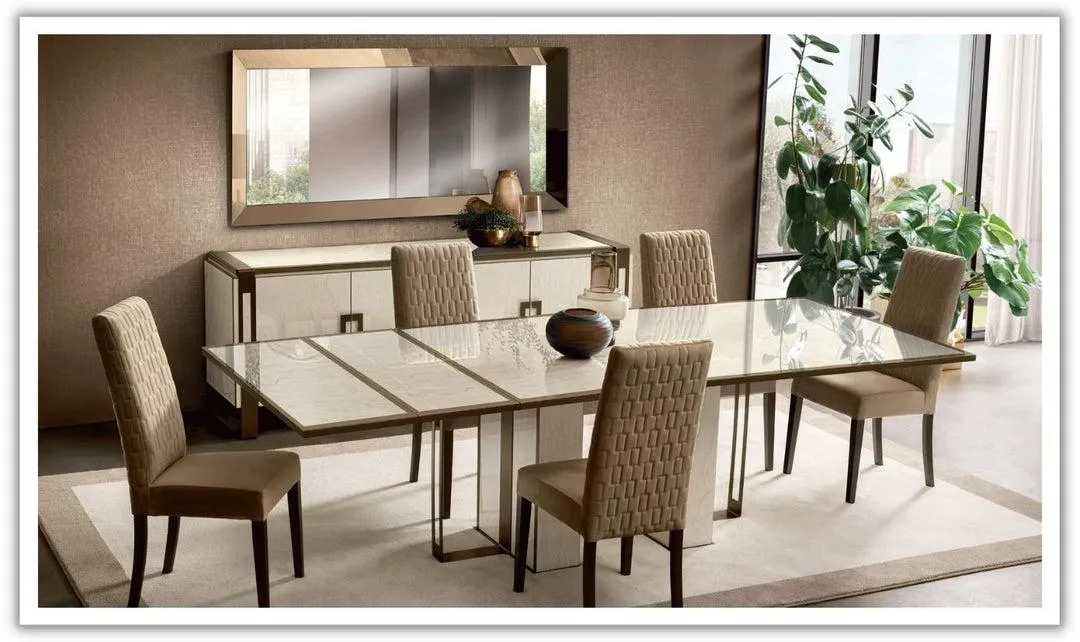 ESF Italia Poesia Rectangle Dining Room Set with Extendable Table