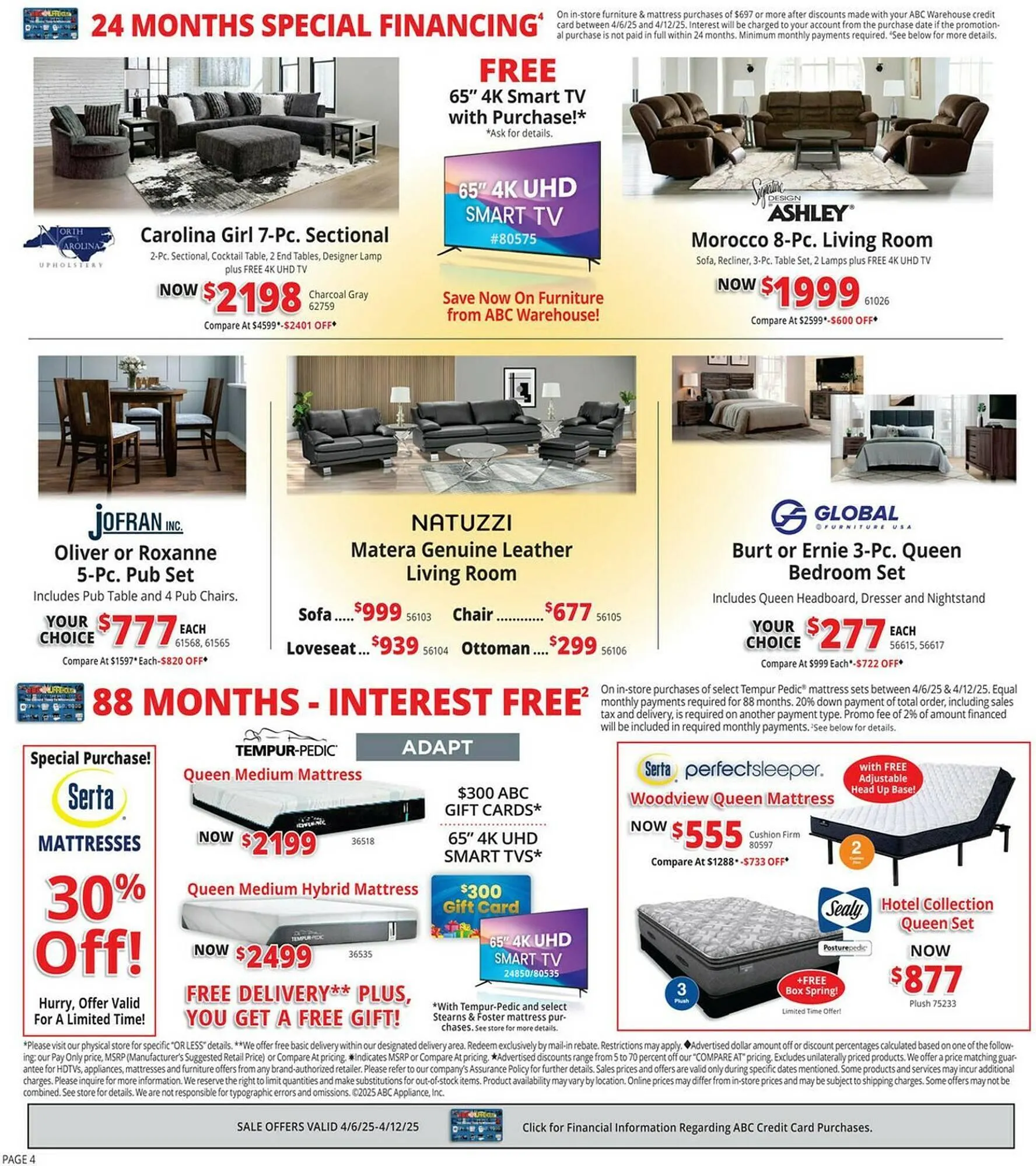 Weekly ad ABC Warehouse Weekly Ad from April 6 to April 12 2025 - Page 4