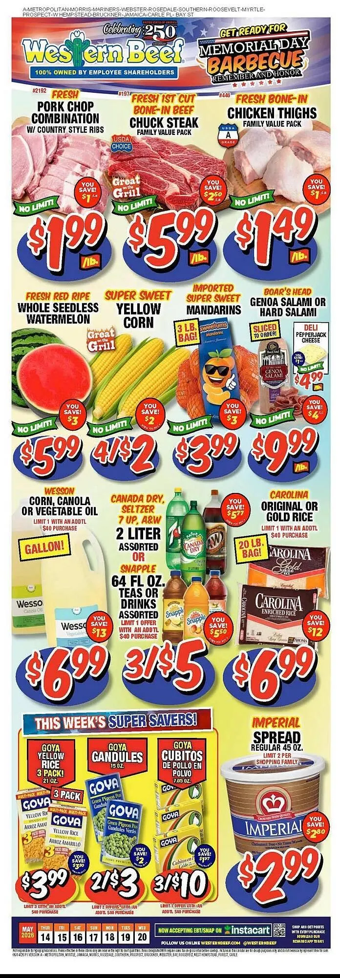 Weekly ad Western Beef circular from May 14 to May 20 2026 - Page 1