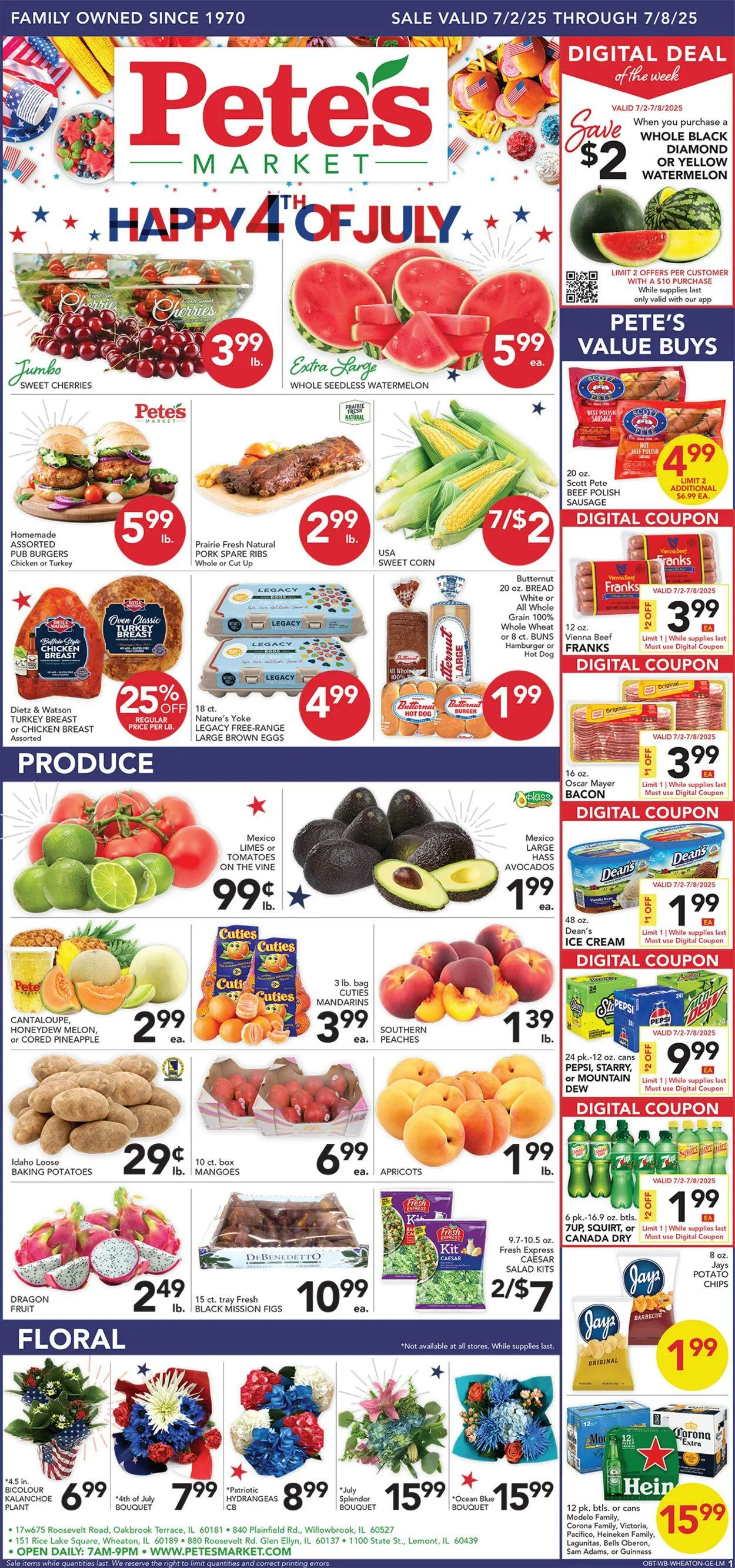 Weekly ad Pete's Fresh Market Current weekly ad from June 25 to July 1 2025 - Page 1