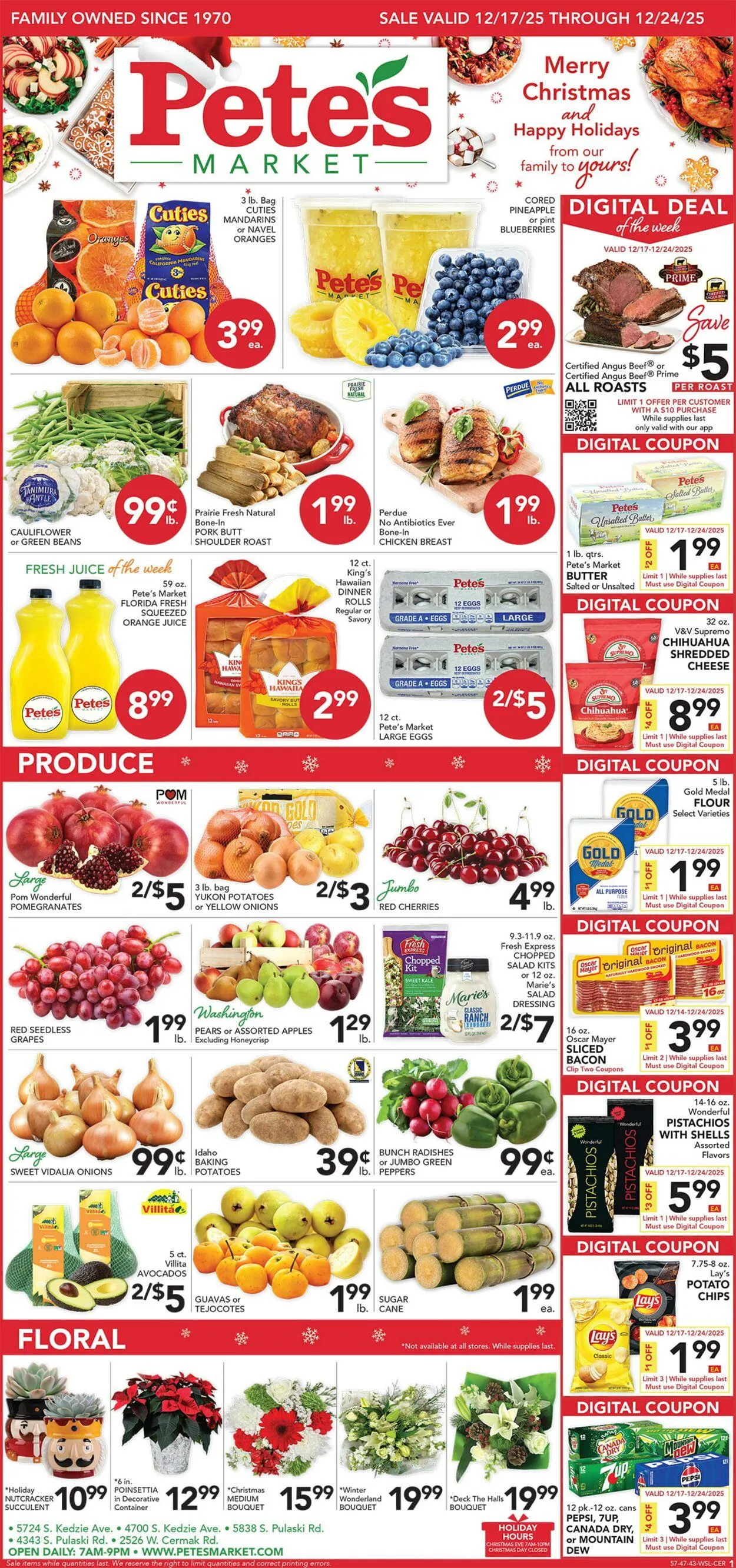 Weekly ad Pete's Fresh Market Current weekly ad from December 17 to December 23 2025 - Page 1