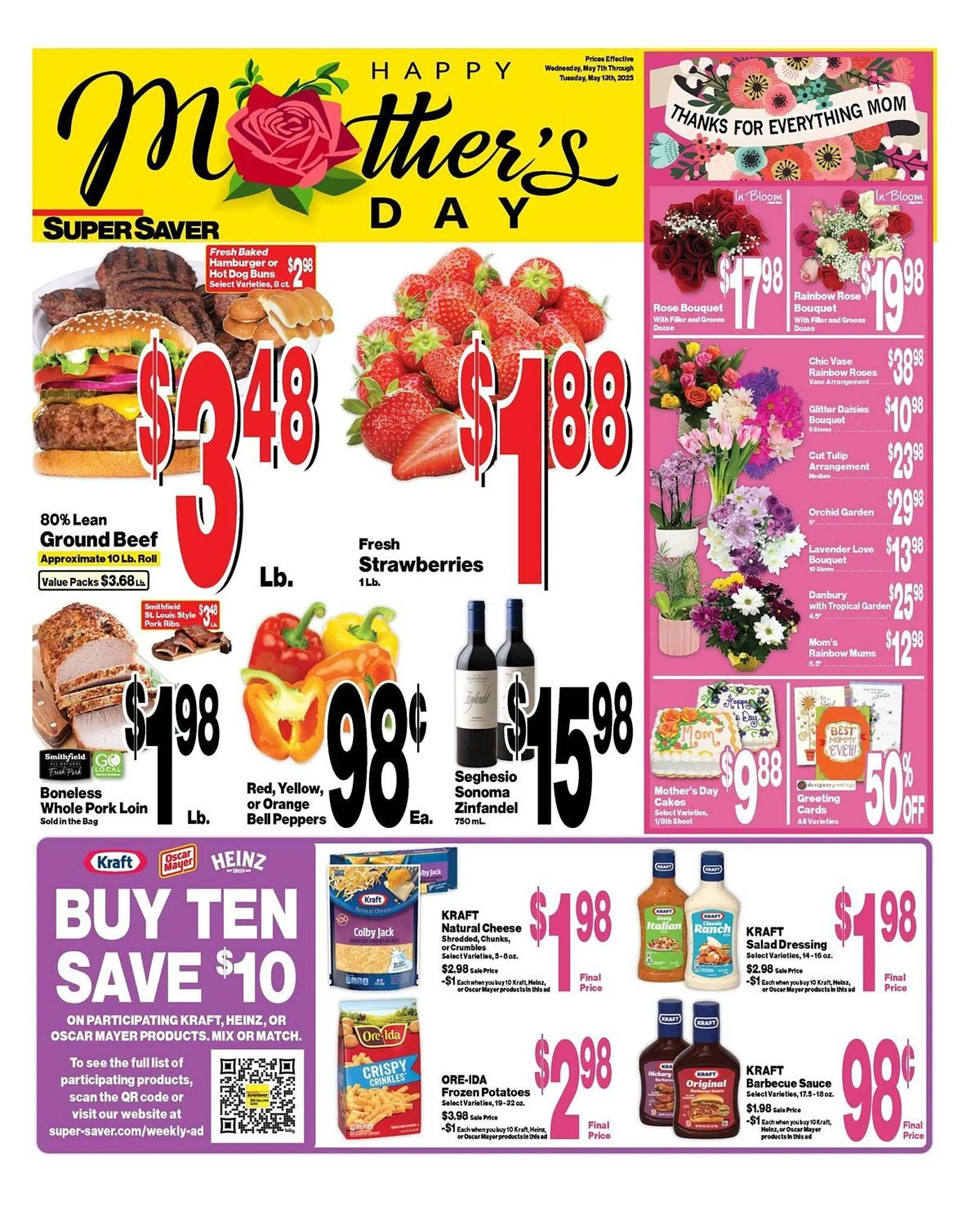 Weekly ad Super Saver Weekly Ad from May 7 to May 13 2025 - Page 1