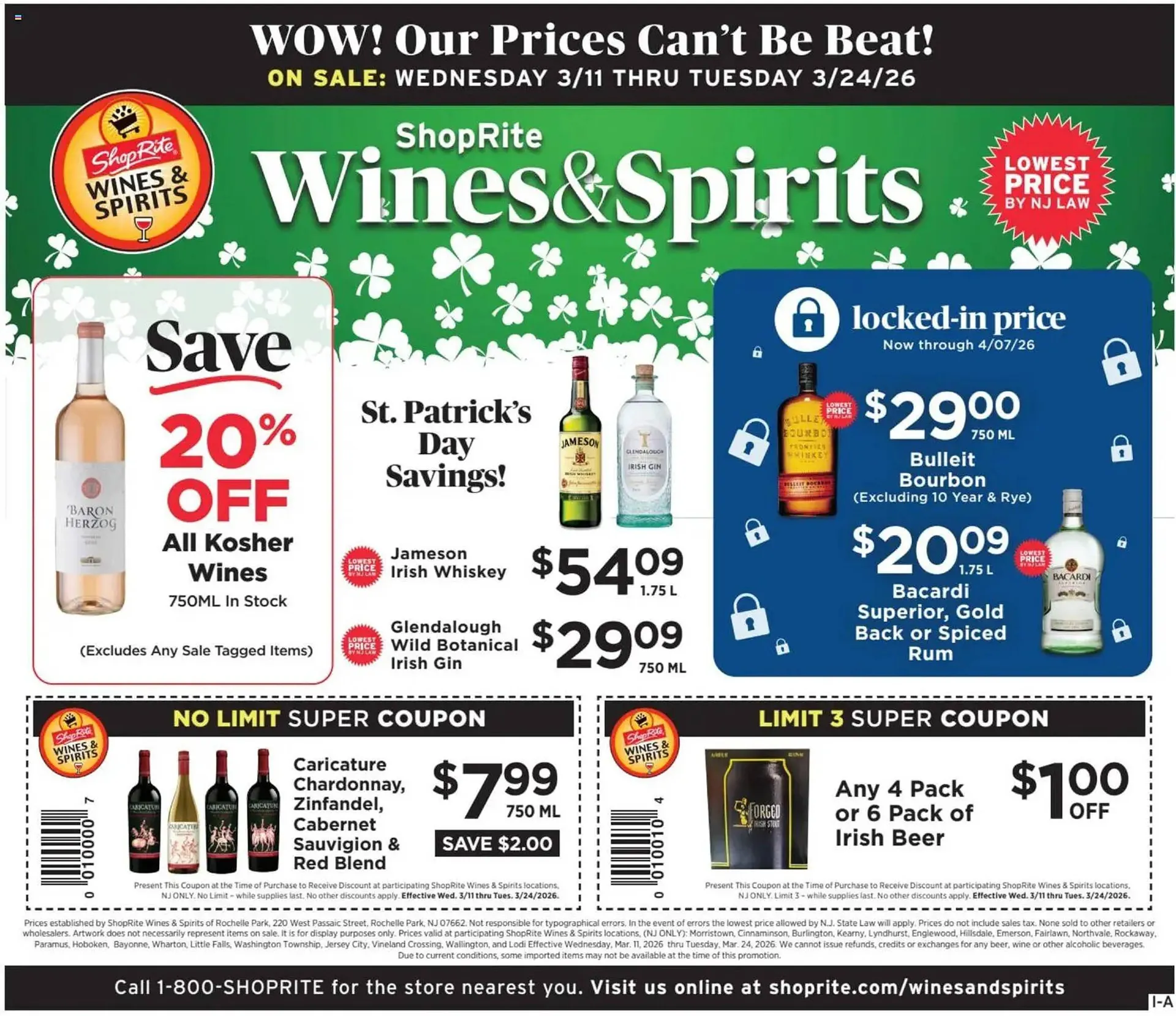 Weekly ad ShopRite flyer from March 11 to March 25 2026 - Page 1