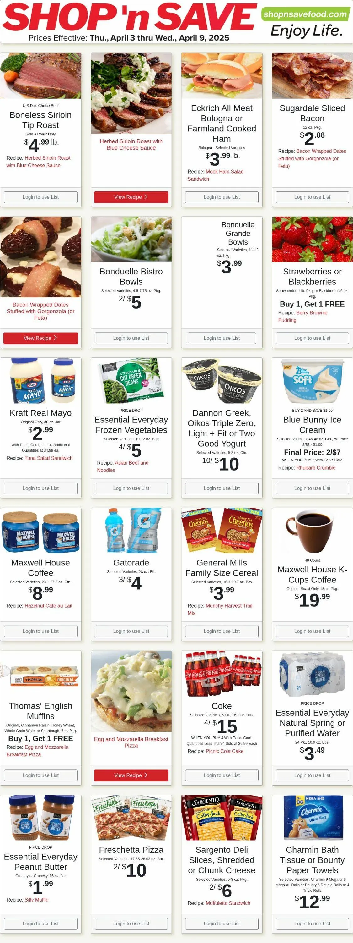 Weekly ad Shop'n Save from April 7 to April 13 2025 - Page 1