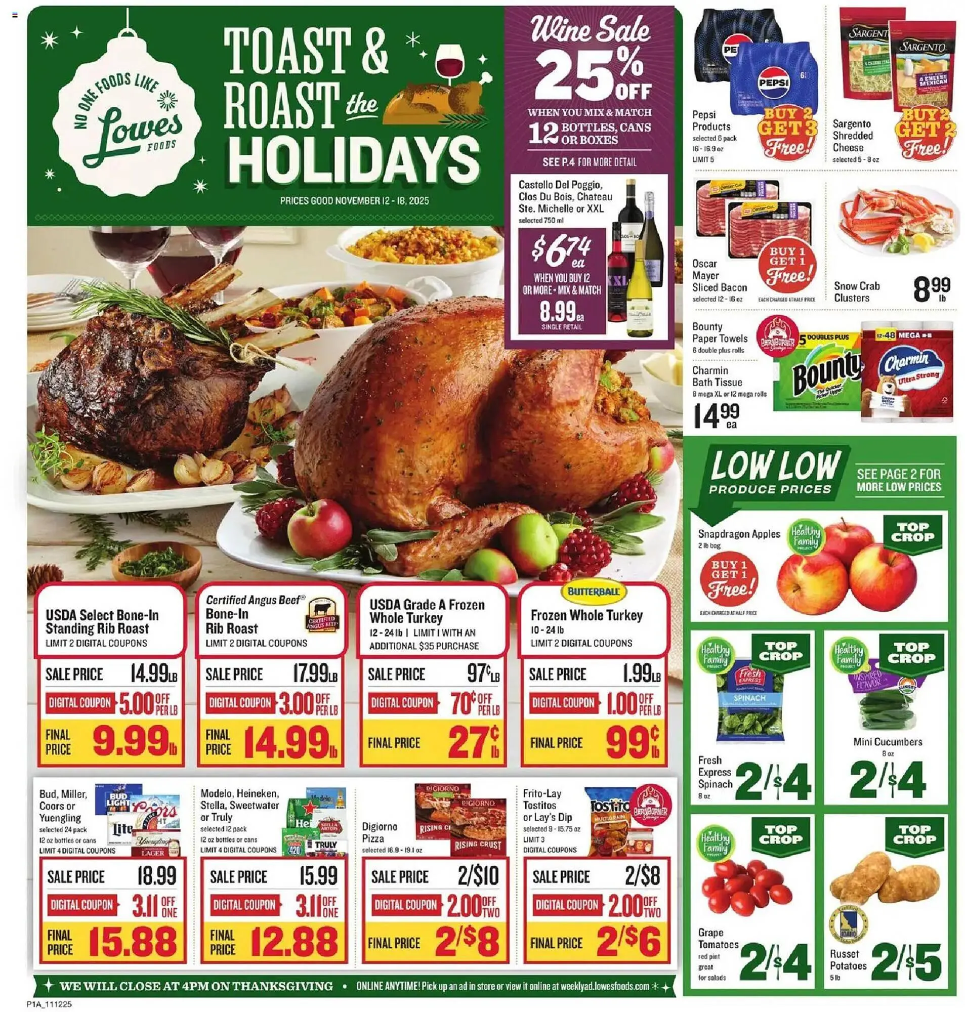 Weekly ad Lowes Foods weekly ad from November 12 to November 18 2025 - Page 1