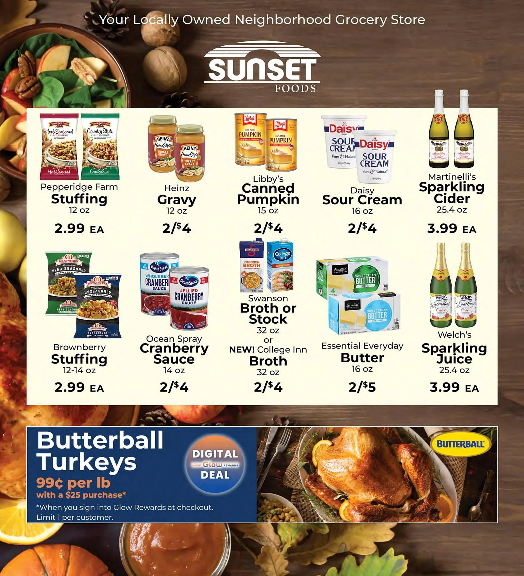 Weekly ad Sunset Foods weekly ad from November 19 to November 25 2025 - Page 1