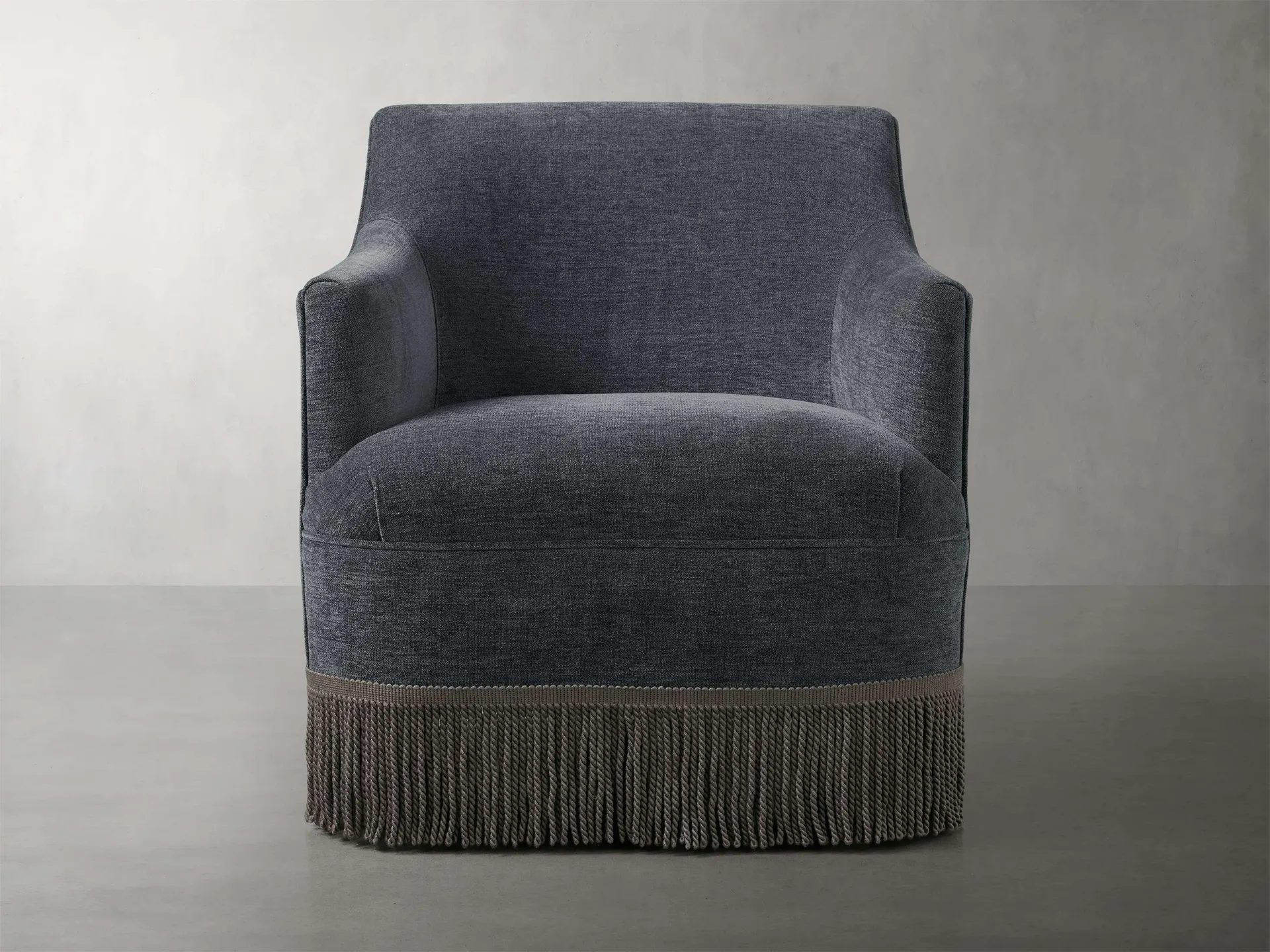 Savannah Swivel Chair with Fringe