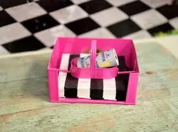 Fuchsia Salt and Pepper Napkin Holder