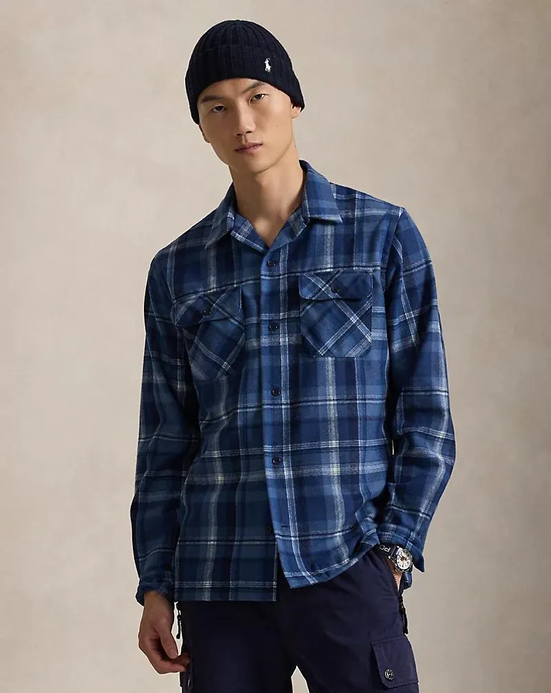 Classic Fit Plaid Wool Shirt