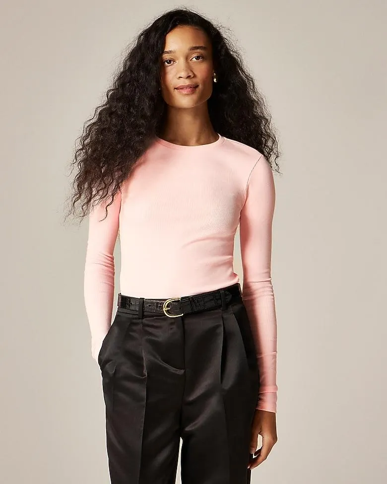 Perfect rib long-sleeve T-shirt