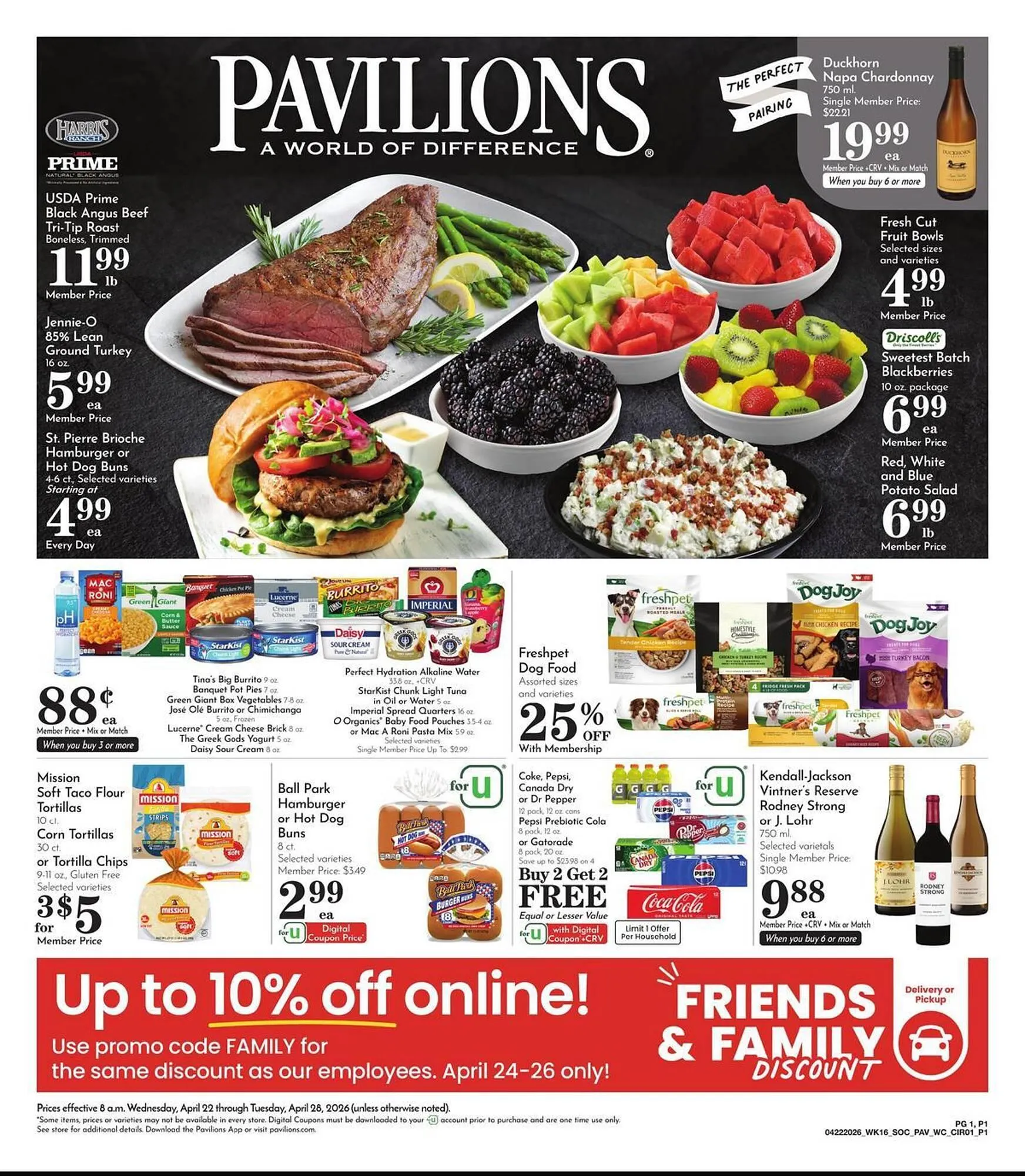 Weekly ad Pavilions weekly ad from April 22 to April 28 2026 - Page 1