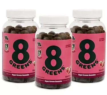 Make Your Selection: 8Greens Gummies Made From Real Greens 90 Day Supply