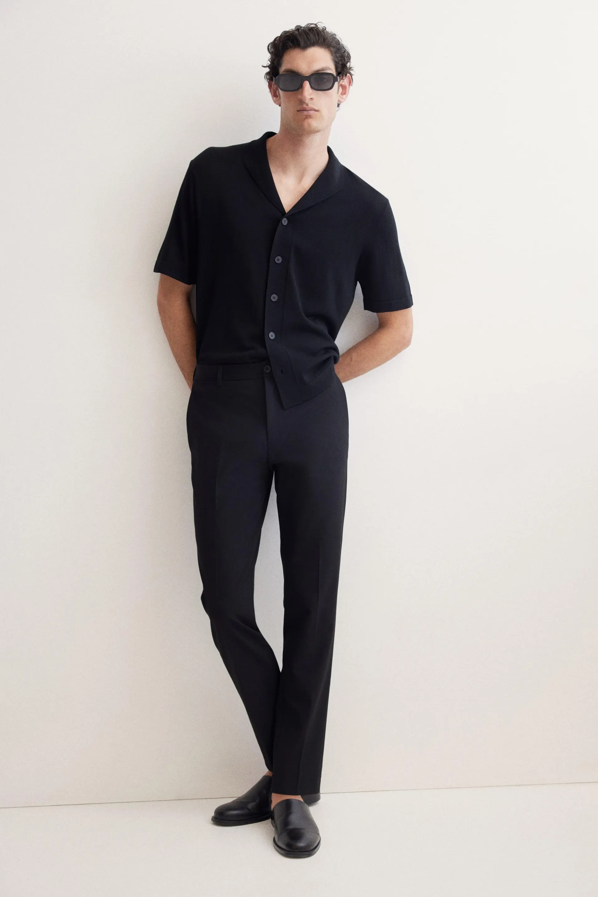 Slim-Fit Tailored Pants