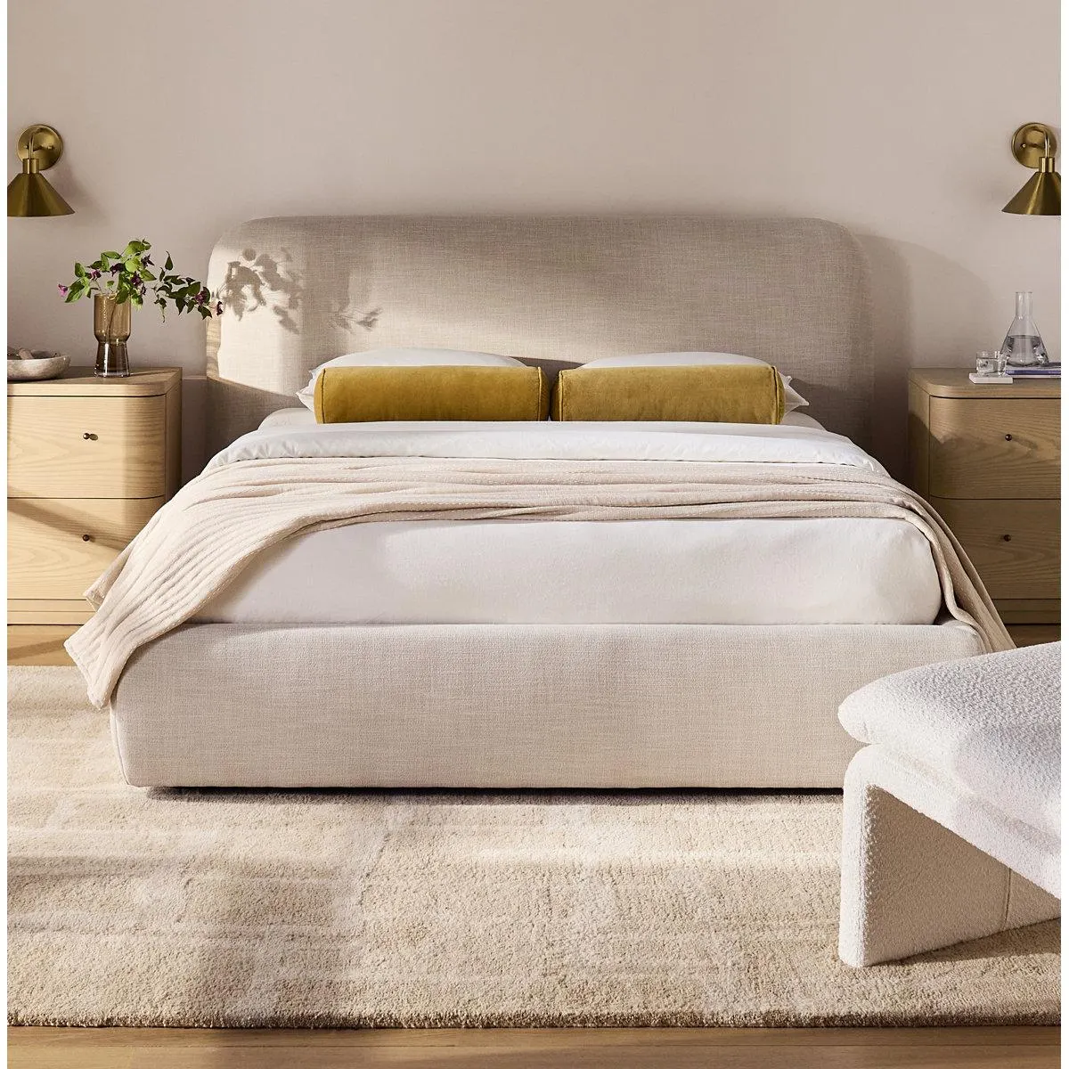 Bella Upholstered Platform Bed