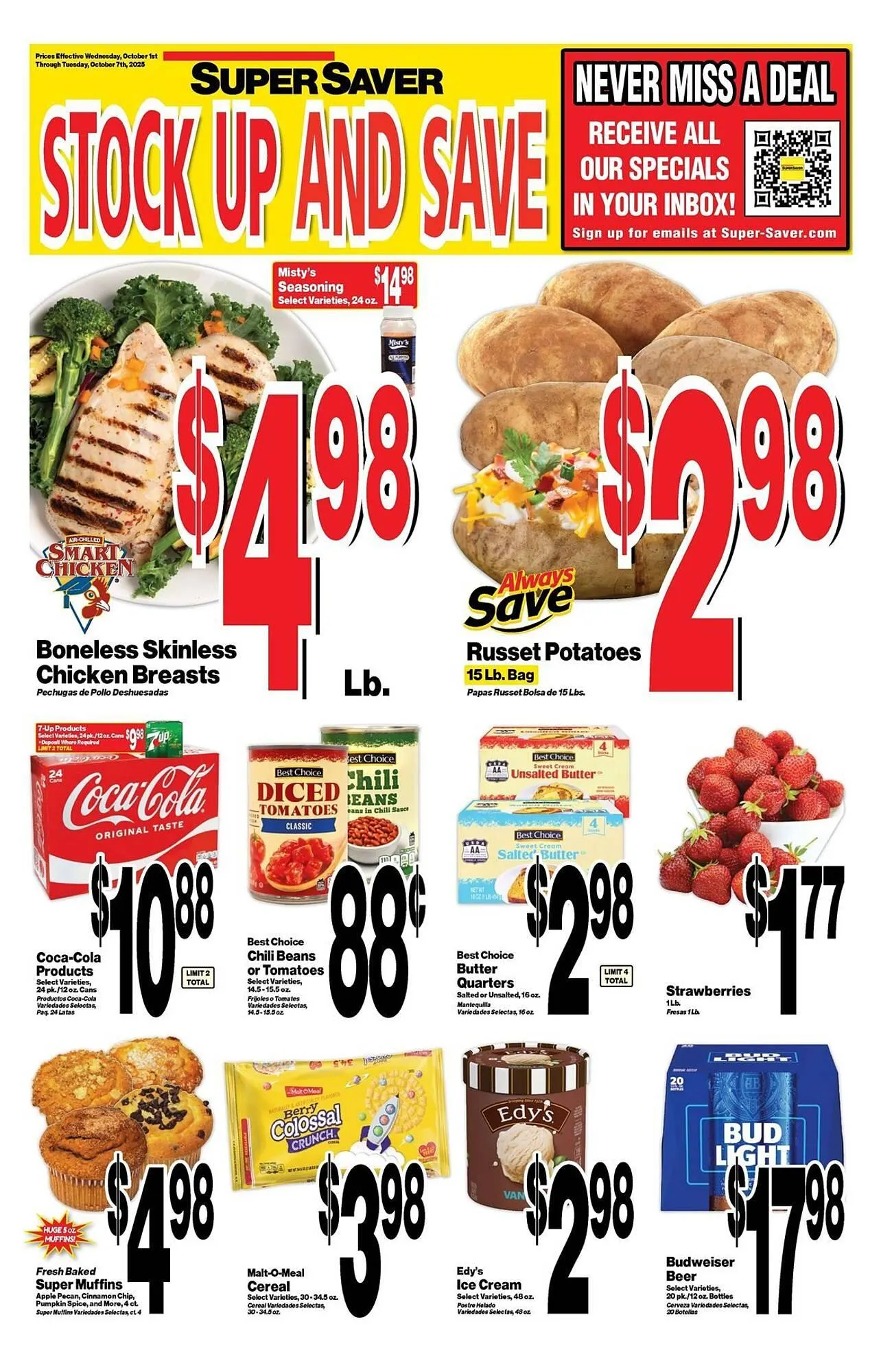 Weekly ad Super Saver weekly ad from October 1 to October 7 2025 - Page 1