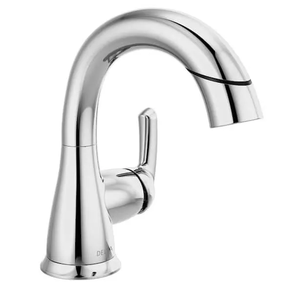Broadmoor Single Hole Single-Handle Bathroom Faucet with Pull-Down Sprayer in Chrome