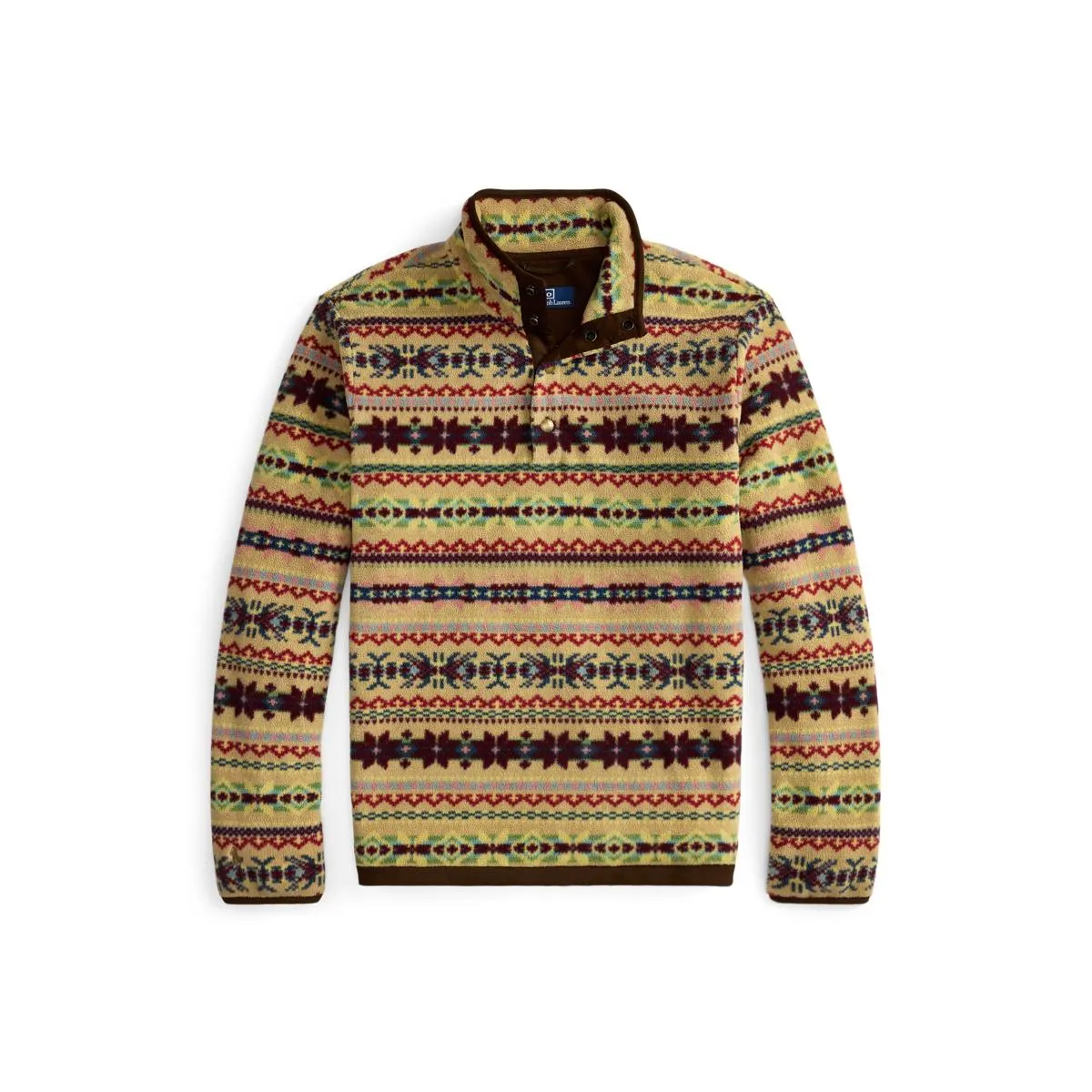 Fair Isle–Inspired Fleece Pullover