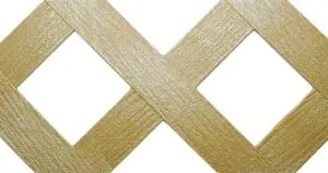 275432 Lattice Panel, 4 ft W, 8 ft H, PVC, Cedar