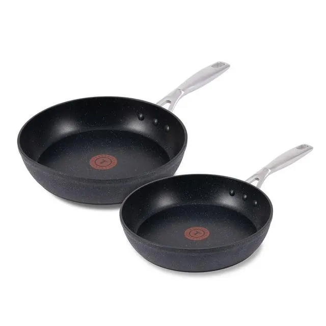 T-fal Stone Force Nonstick Cookware Fry Pan Set, 10.5" and 12"