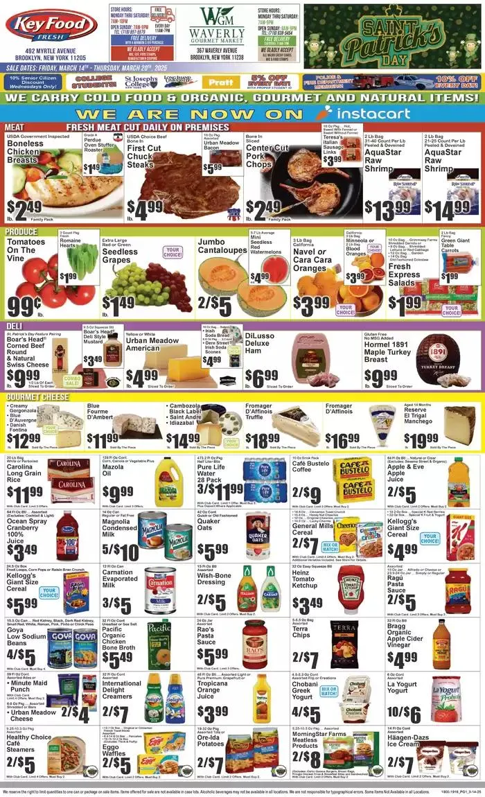 Weekly ad Exclusive deals for our customers from March 14 to March 20 2025 - Page 1