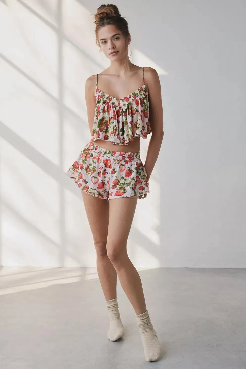 Out From Under Seaside Bow-Strap Babydoll Cami