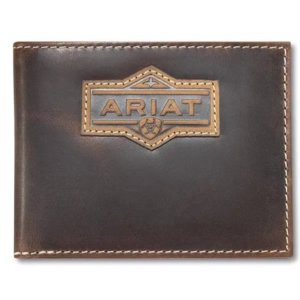 Men's Embossed Patch Bifold Wallet