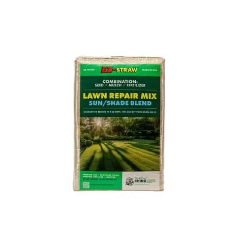 Rhino Seed EZ-Straw Assorted Sun or Shade Seed/Fertilizer/Mulch Repair Kit 28 lb