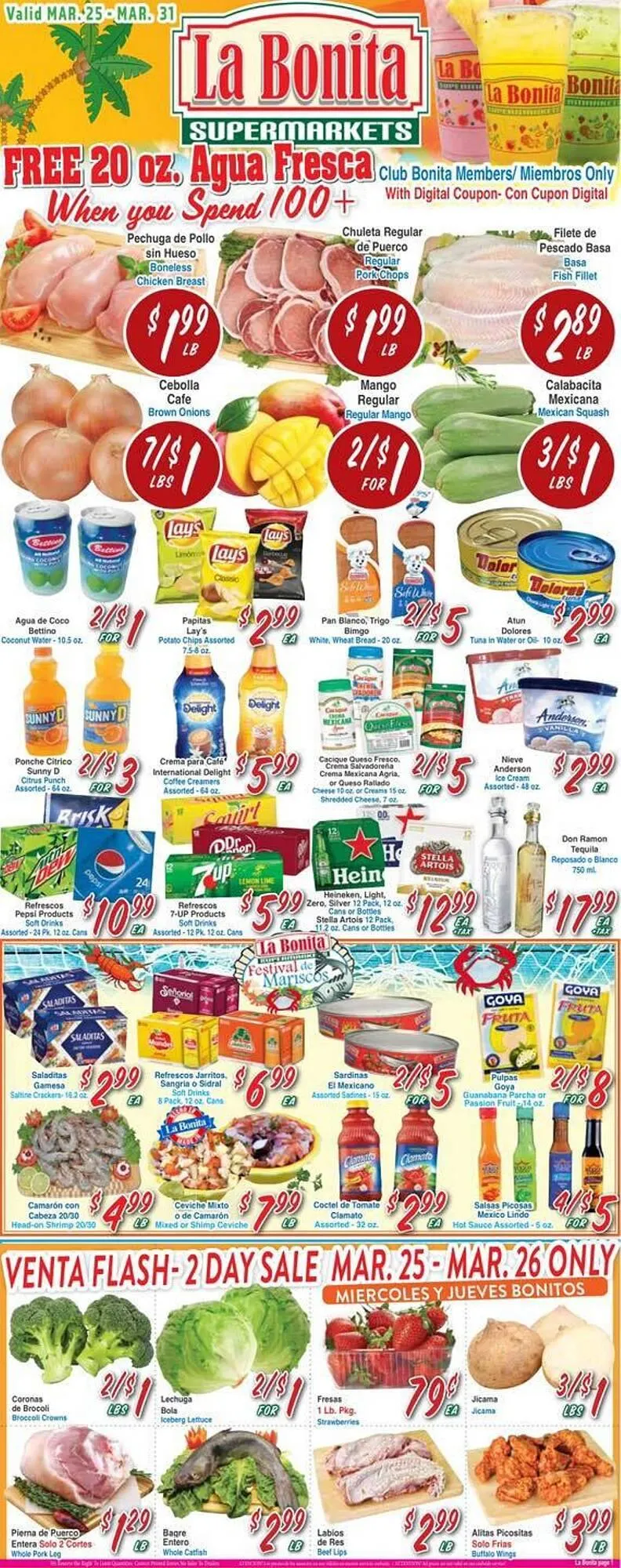 Weekly ad La Bonita Supermarkets weekly ad from March 25 to March 31 2026 - Page 1