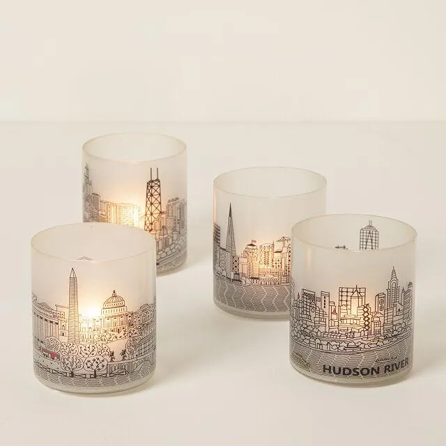 City Skyline Votive