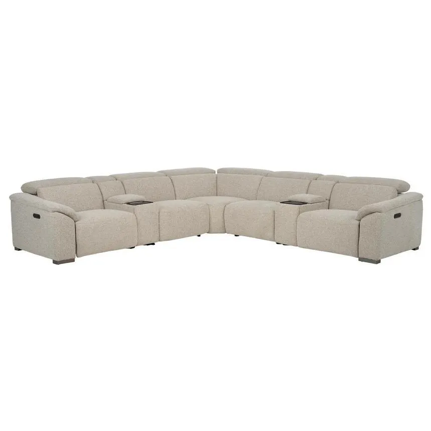 Power Reclining Sectional with 7PCS/3PWR