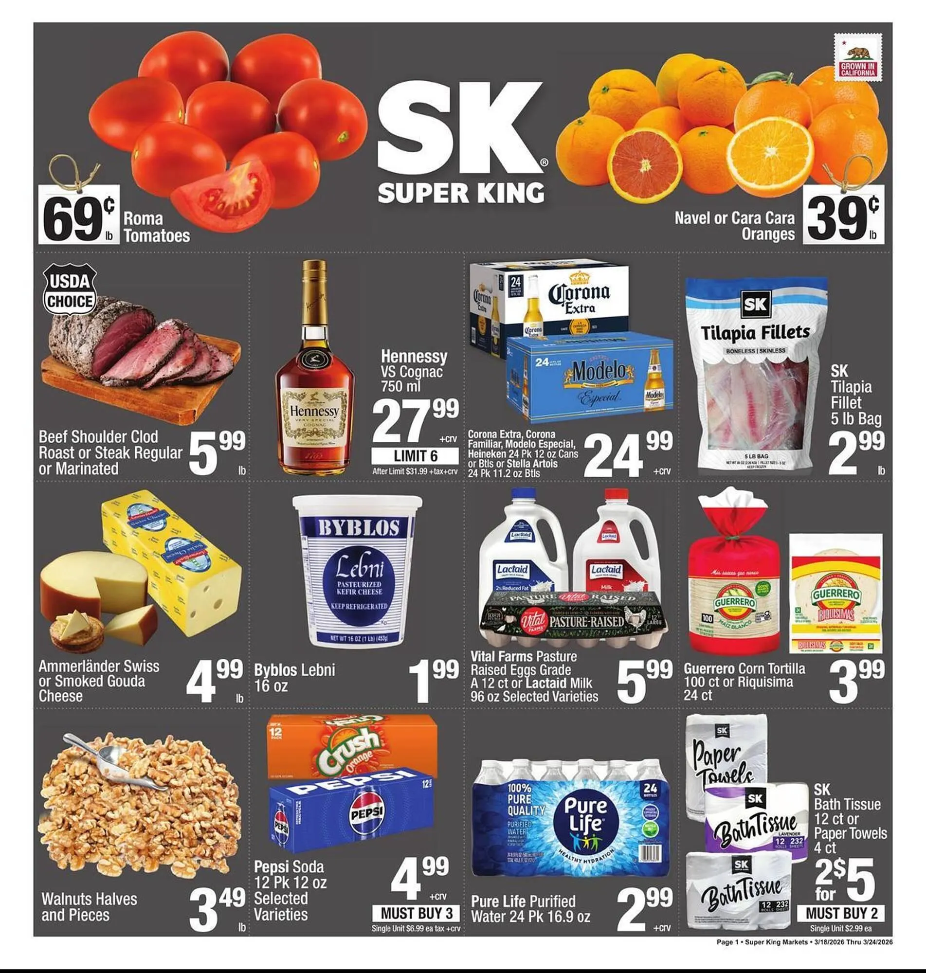 Weekly ad Super King Markets weekly ad from March 18 to March 24 2026 - Page 1
