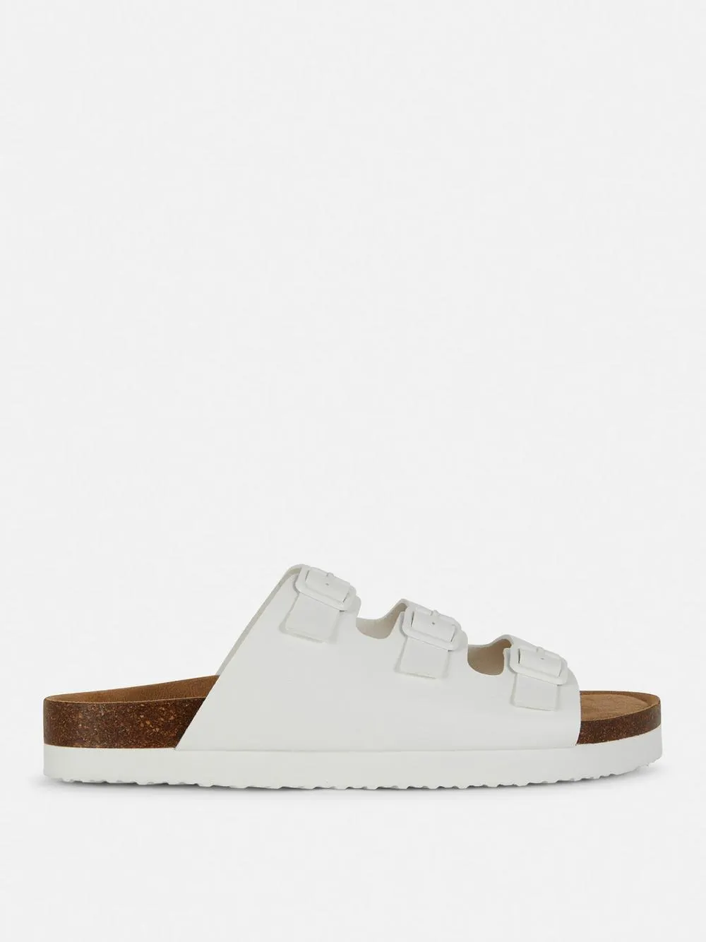 3 Buckle Footbed Sandals