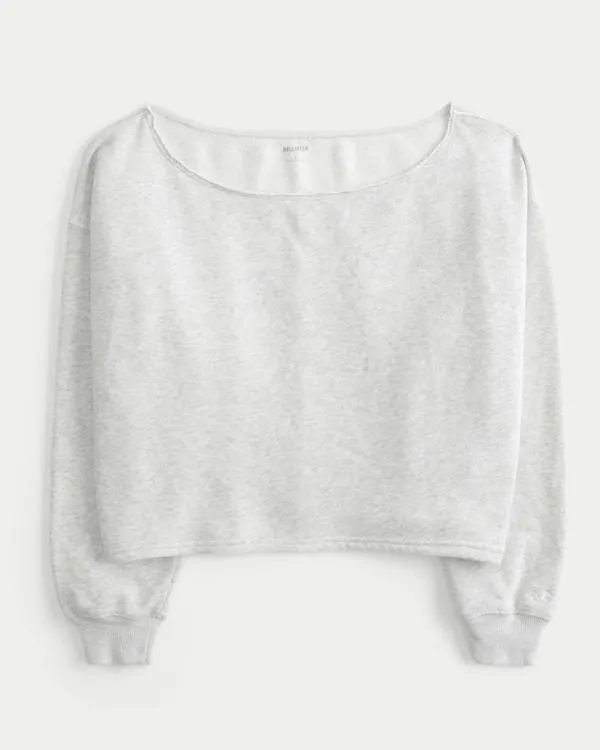 Easy Double Off-the-Shoulder Sweatshirt