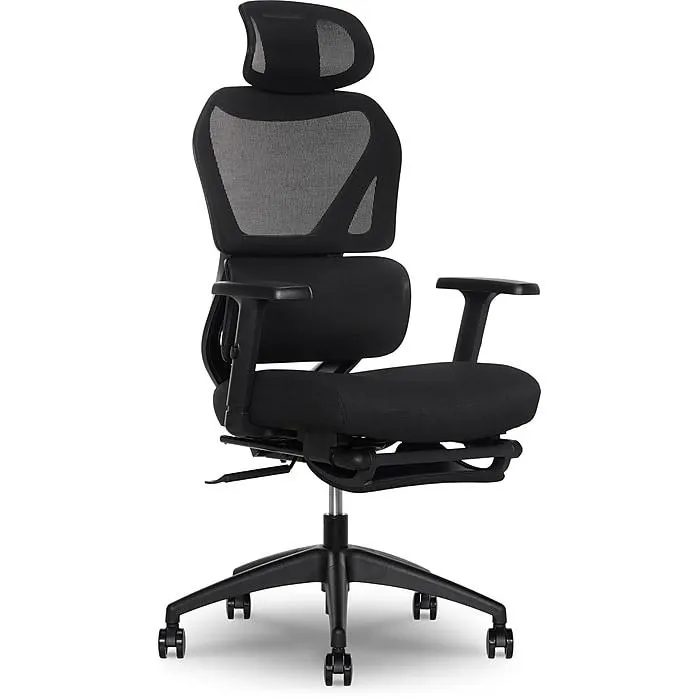 Sharper Image S-850 Heated Ergonomic Mesh Swivel Executive Massage Chair,