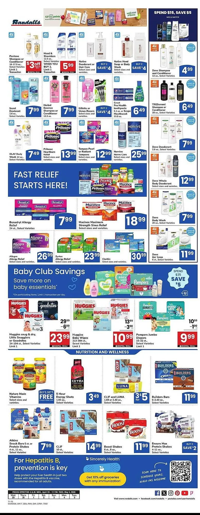 Weekly ad Randalls weekly ad from April 29 to May 5 2026 - Page 6