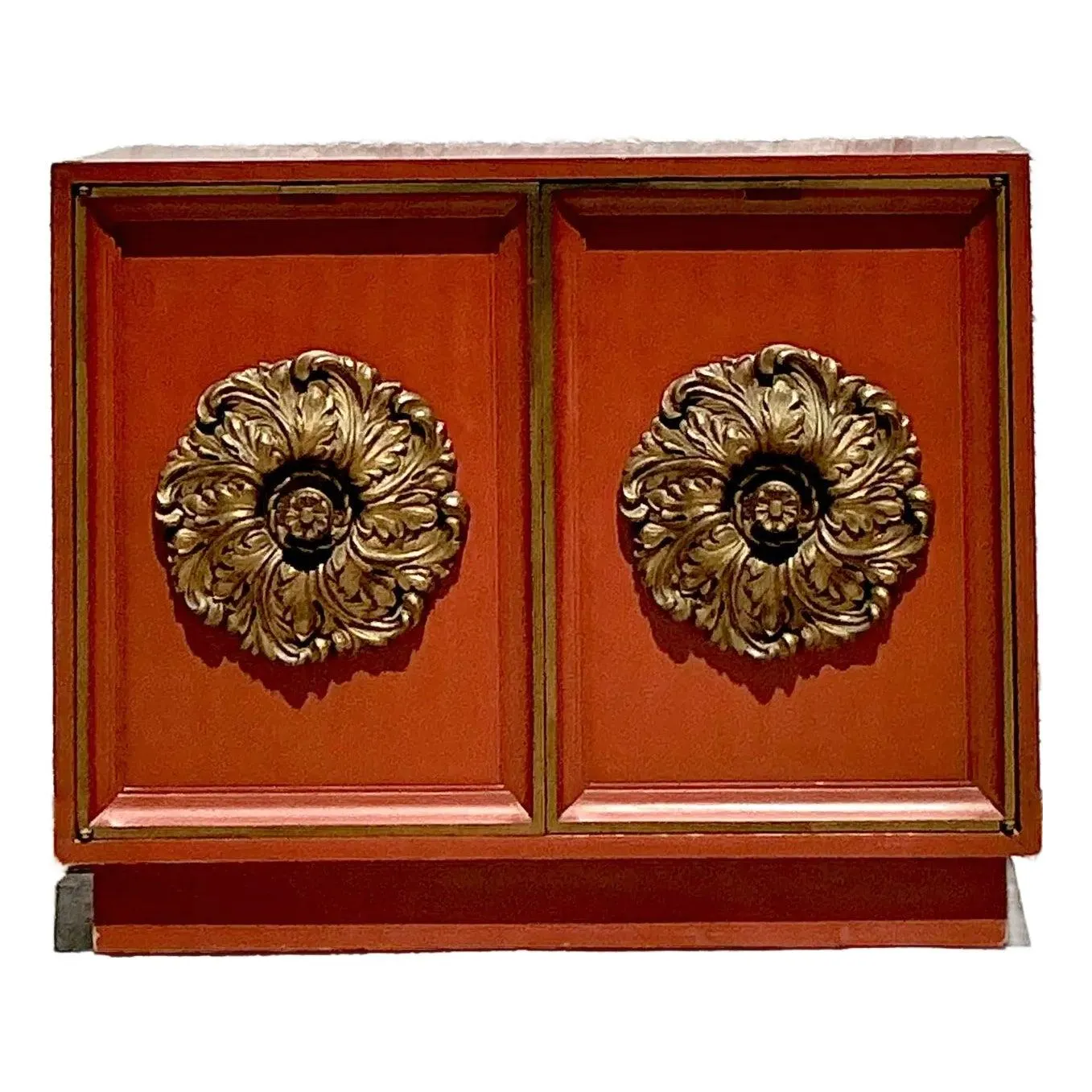 Vintage Regency Lane Gilt Floral Cabinet