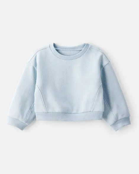 Baby Girl DayDream Fleece Long-Sleeve Pullover Sweatshirt - Blue