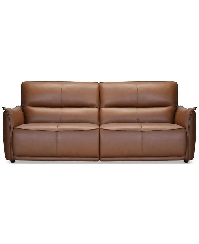 Polner 91" Leather Power Motion Sofa, Created for Macy's