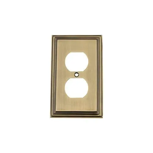 Nostalgic Warehouse Deco Duplex Switch Plate