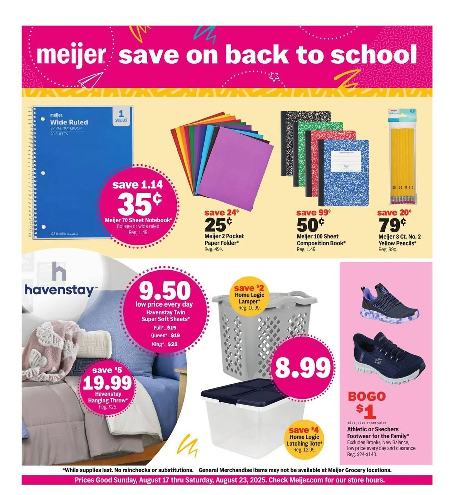Weekly ad Meijer Weekly Ad from August 17 to August 23 2025 - Page 1